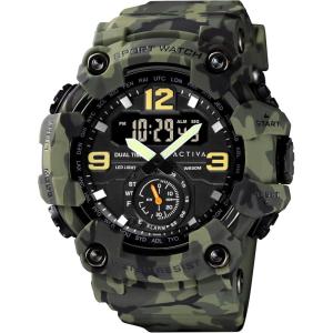 Invicta Digital Essentials Men 56mm ABS + PU Green + Camouflage Not Applicable dial SK221 Mechanical