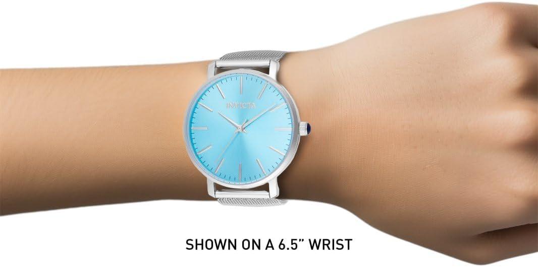 image:imageInvicta Angel Lady 38mm Stainless Steel Steel Light Blue dial PC21J Quartz