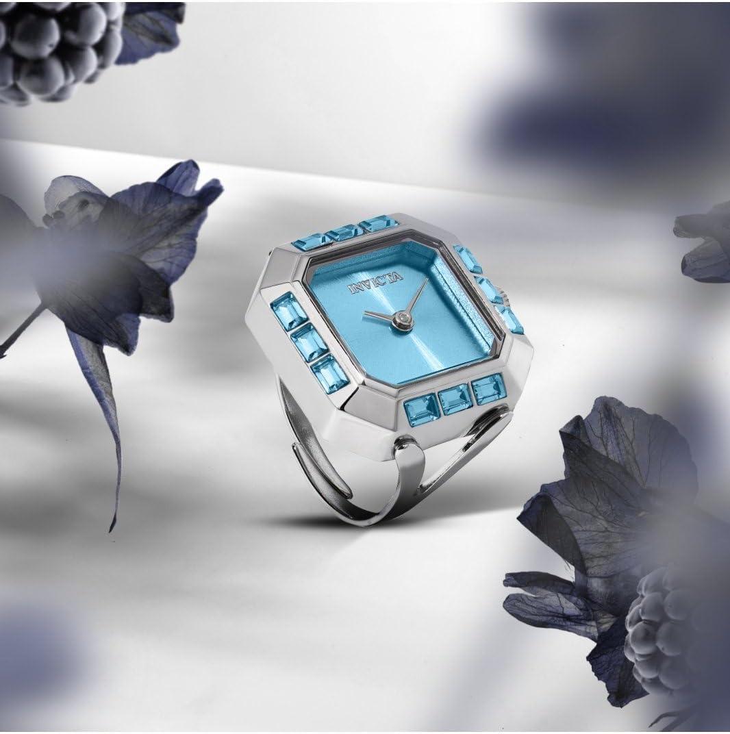 image:imageInvicta Mini Ring Watch Lady 215mm Stainless Steel Steel Light Blue dial PC20S Quartz
