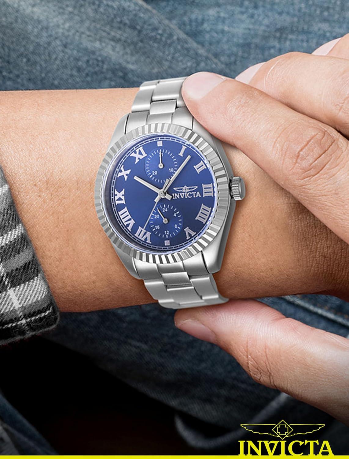 image:imageInvicta Specialty 47437 Womens Watch Waterproof Analogue Quartz Movement Stainless Steel with Blue dial 36mm