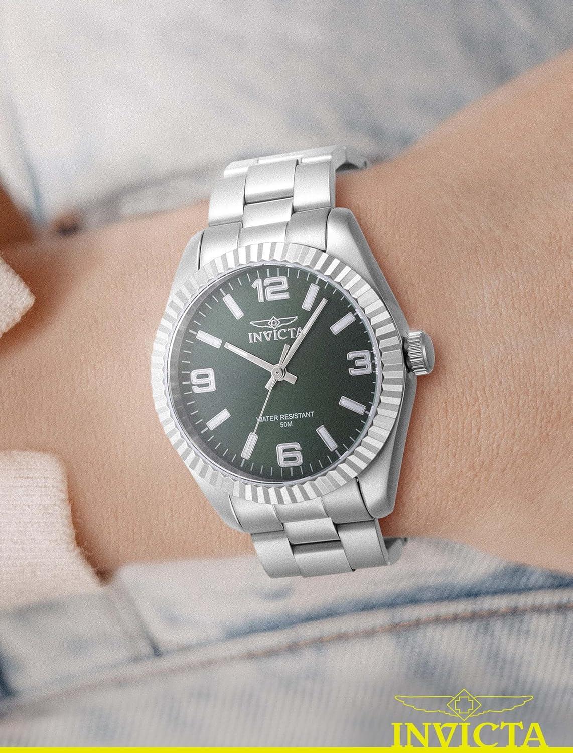 image:imageInvicta Specialty Lady 36mm Stainless Steel Steel Green dial PC21 Quartz