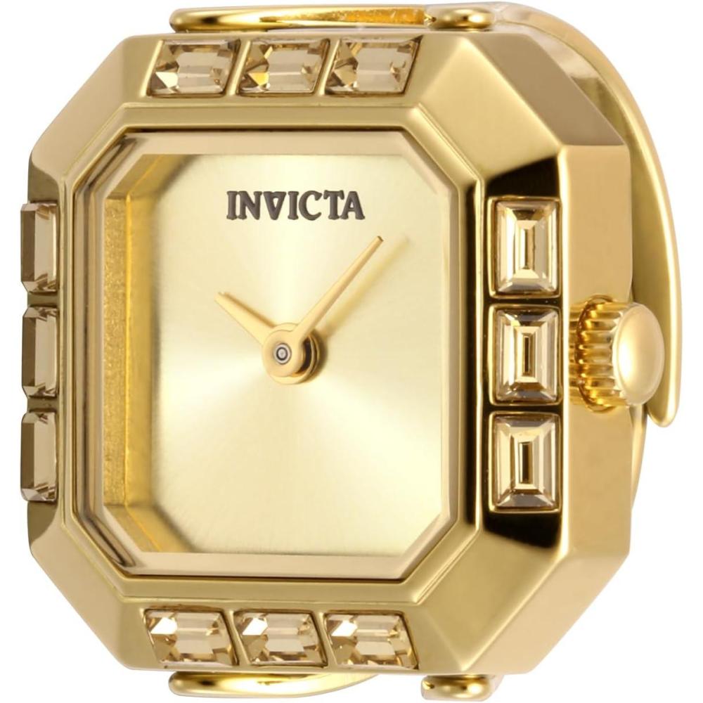 image:imageInvicta Mini Lady Ring 215mm Stainless Steel Gold Gold dial PC20S Quartz