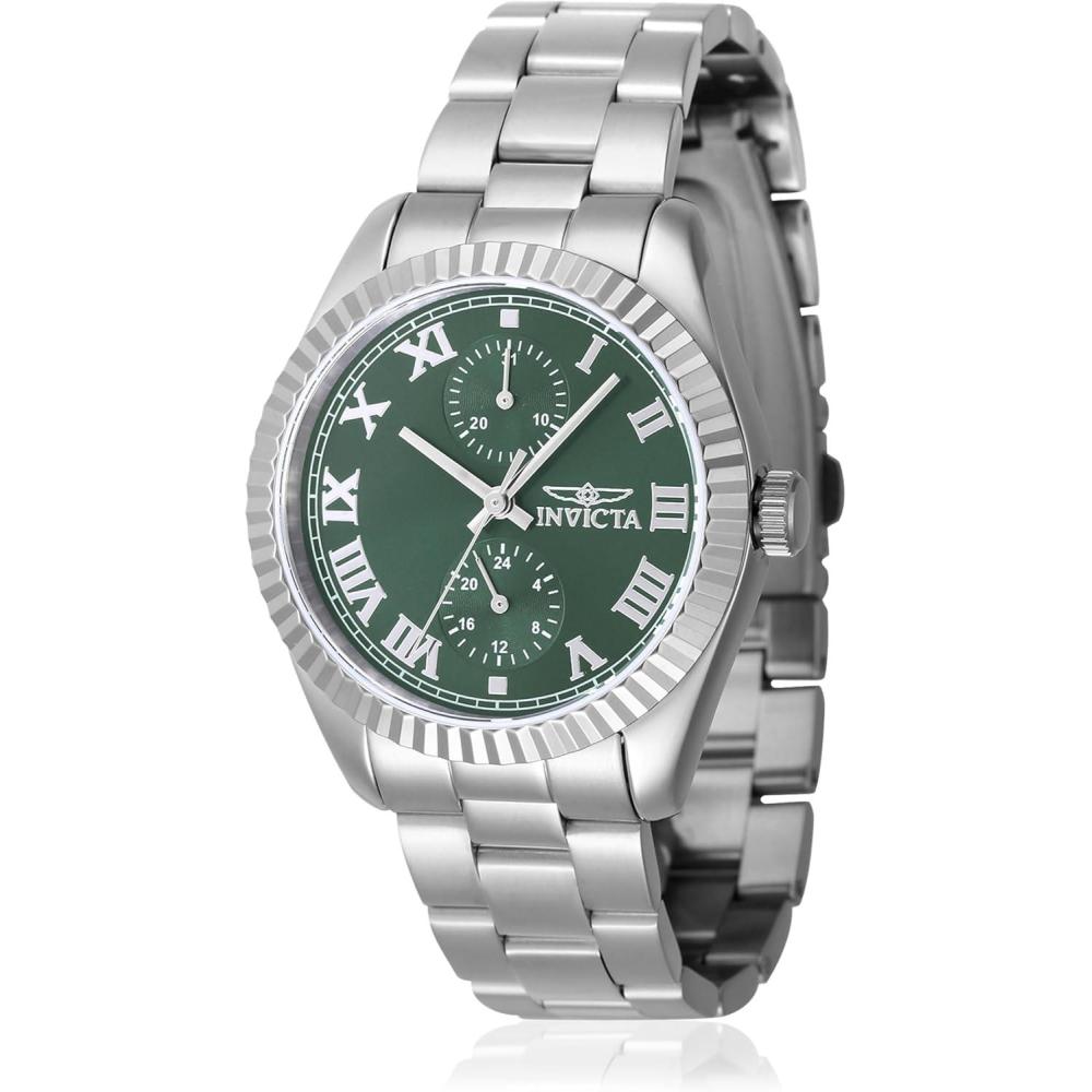 image:imageInvicta Specialty 47436 Womens Watch Waterproof Analogue Quartz Movement Stainless Steel with Green dial 36mm