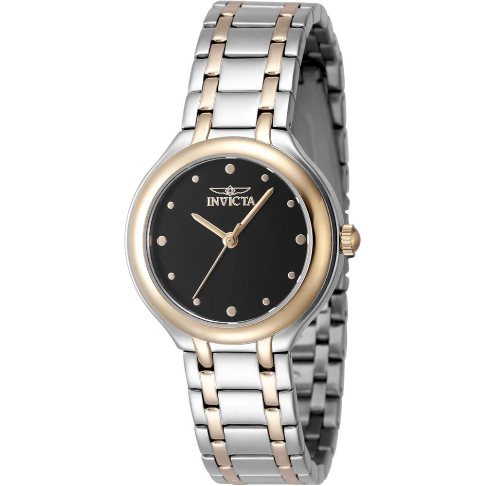 image:imageInvicta Wildflower Lady 32mm Stainless Steel Gold Steel Black dial PC21J Quartz
