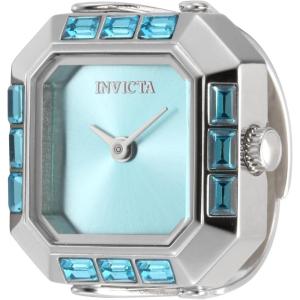 Invicta Mini Ring Watch Lady 21.5mm Stainless Steel Steel Light Blue dial PC20S Quartz