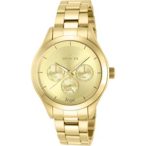 Invicta Women’s Angel Dial Stainless Steel Watc(Gold)