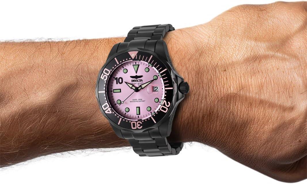 image:imageInvicta Pro Diver Automatic Pink Dial Mens Watch 47187