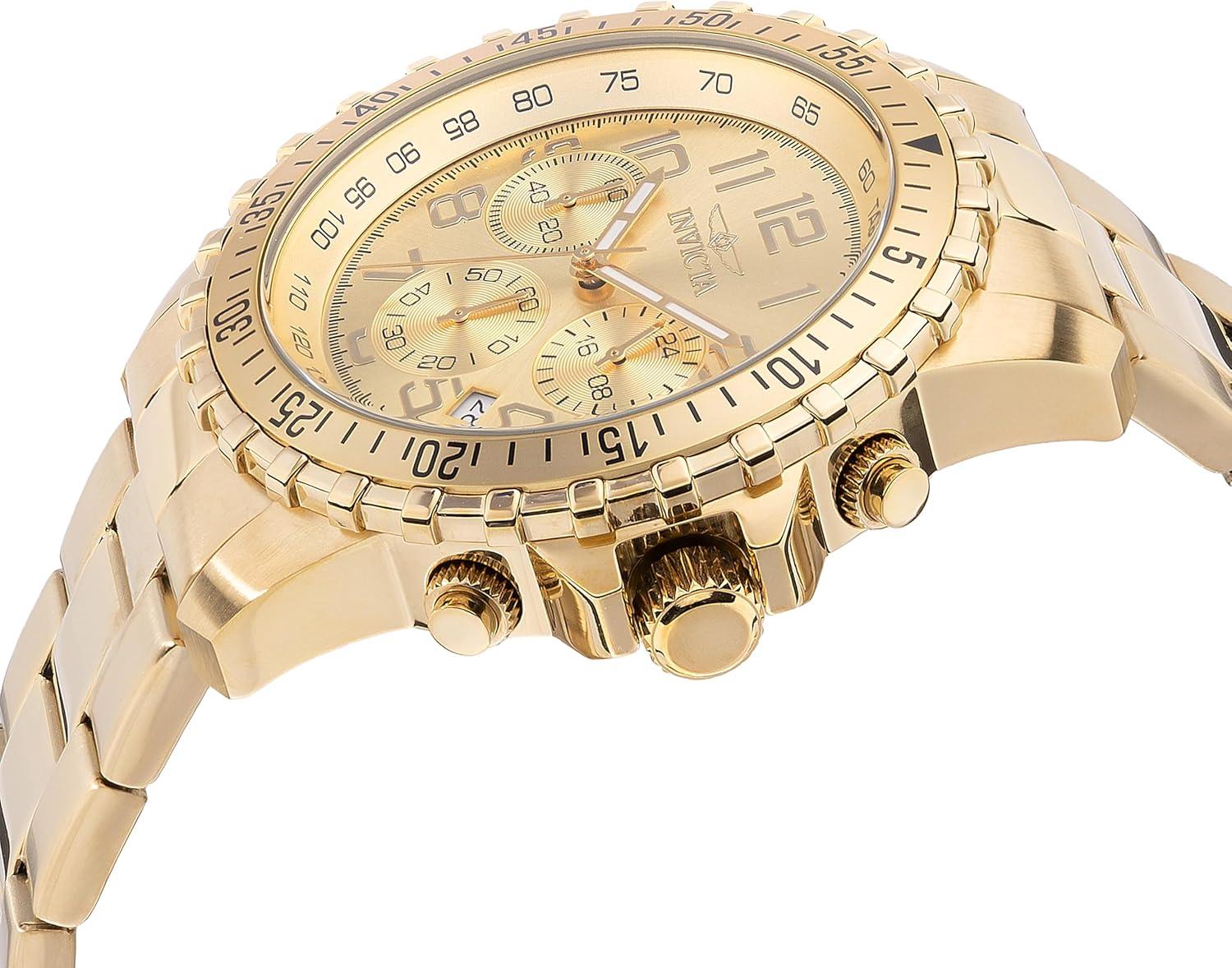 image:imageInvicta Pro Diver Men 43mm Stainless Steel Gold Gold dial PC32 Quartz