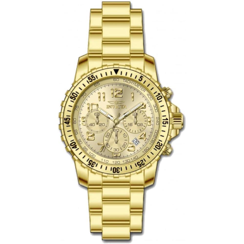 image:imageInvicta Pro Diver Men 43mm Stainless Steel Gold Gold dial PC32 Quartz