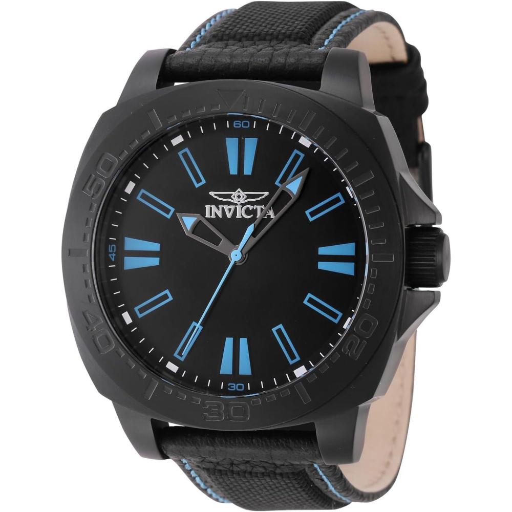 image:imageInvicta Mens Speedway 46mm Stainless Steel Nylon Quartz Watch Black Model 46307