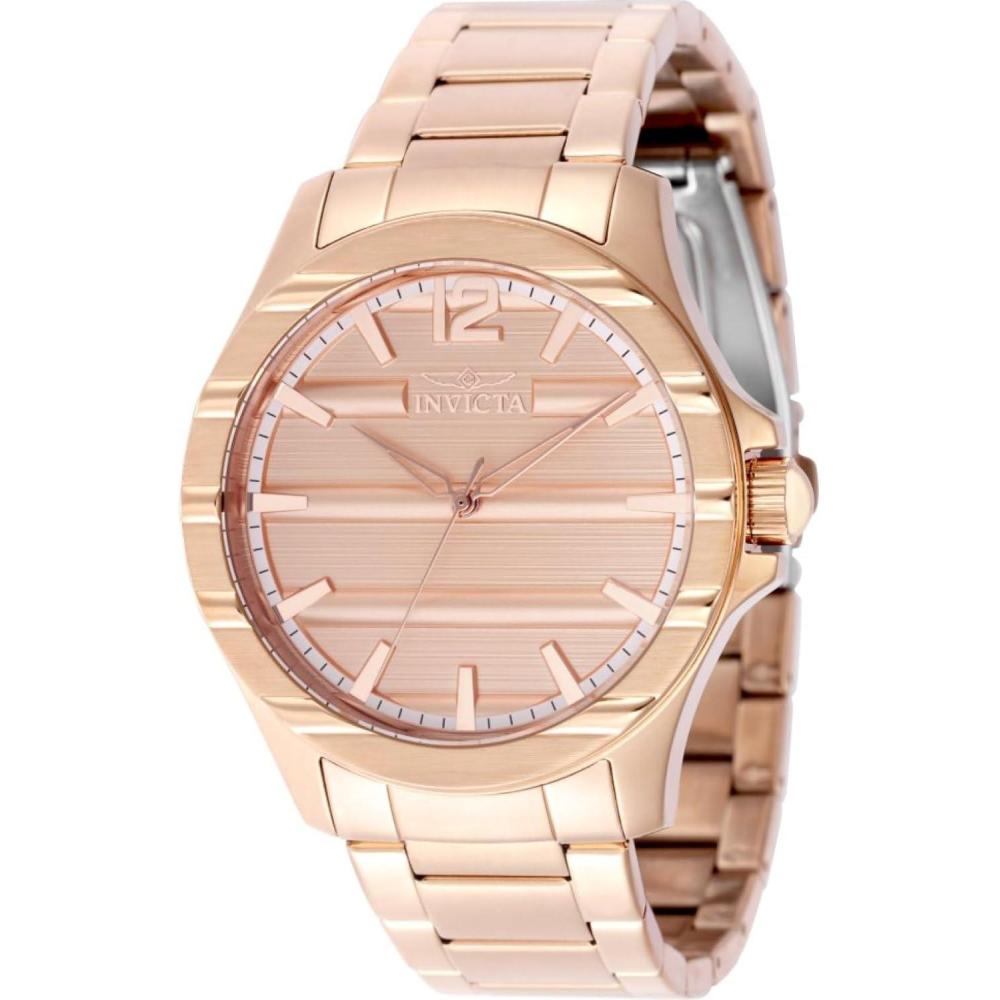 image:imageInvicta Speedway Men 43mm Stainless Steel Rose Gold Rose Gold dial PC21 Quartz