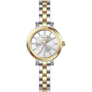Invicta Angel Lady 25mm Metal Gold + Steel White dial PC21S Quartz