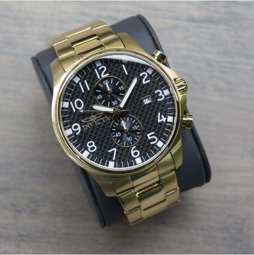 image:imageInvicta Mens 0382 II Collection 18k GoldPlated Stainless Steel Watch