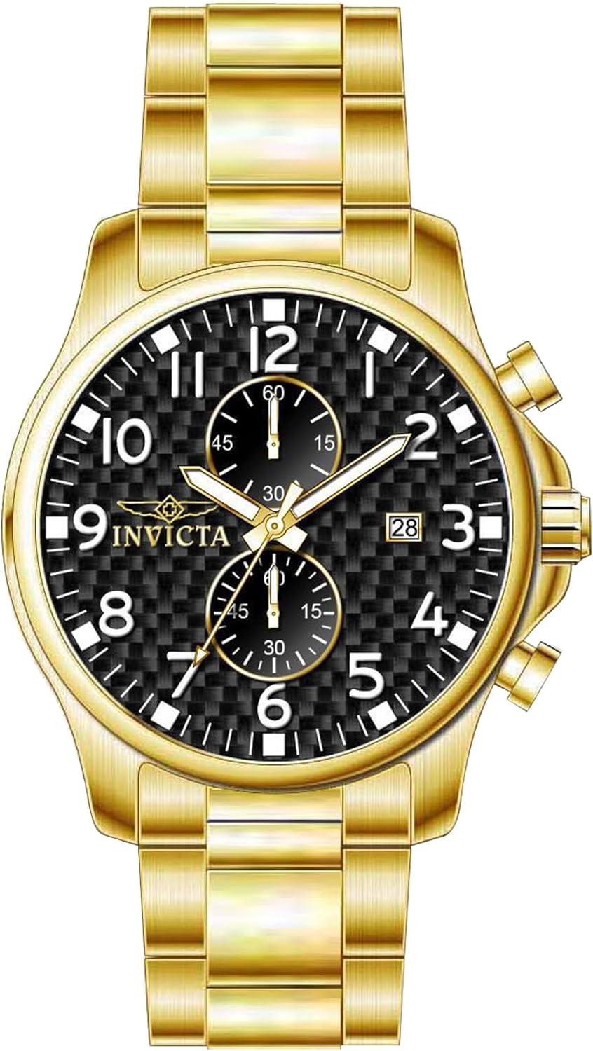 image:imageInvicta Mens 0382 II Collection 18k GoldPlated Stainless Steel Watch