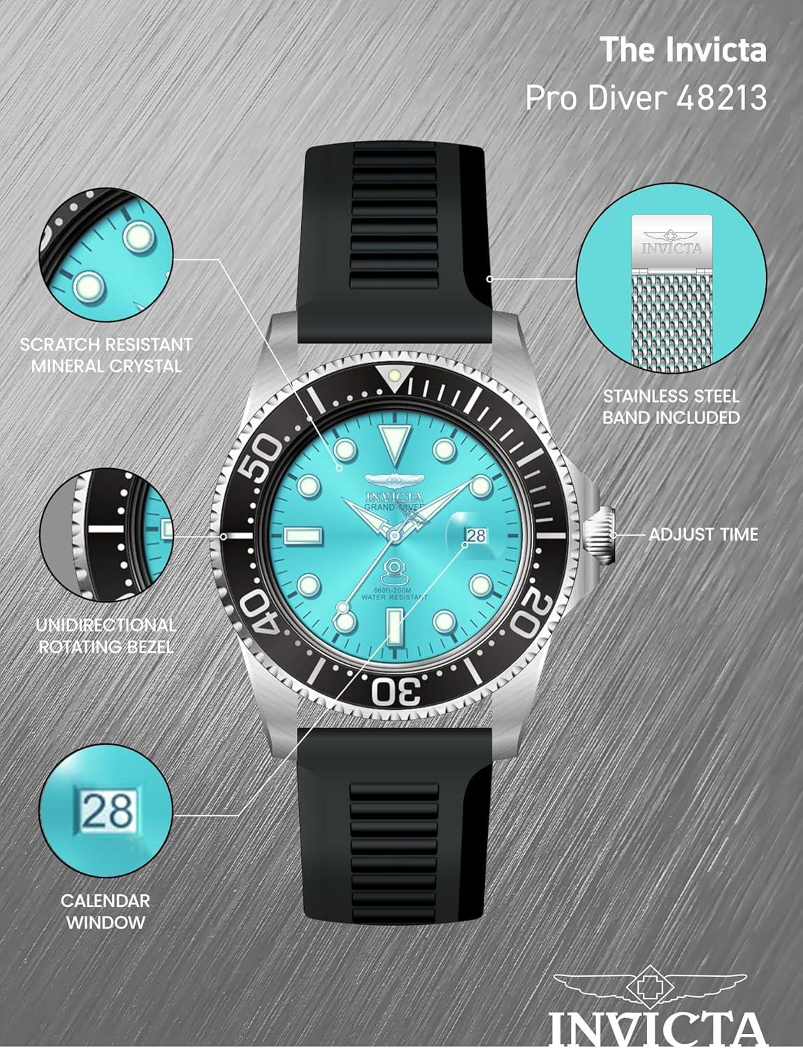 image:imageInvicta Pro Diver Men 42mm PC32 QuartzSteel