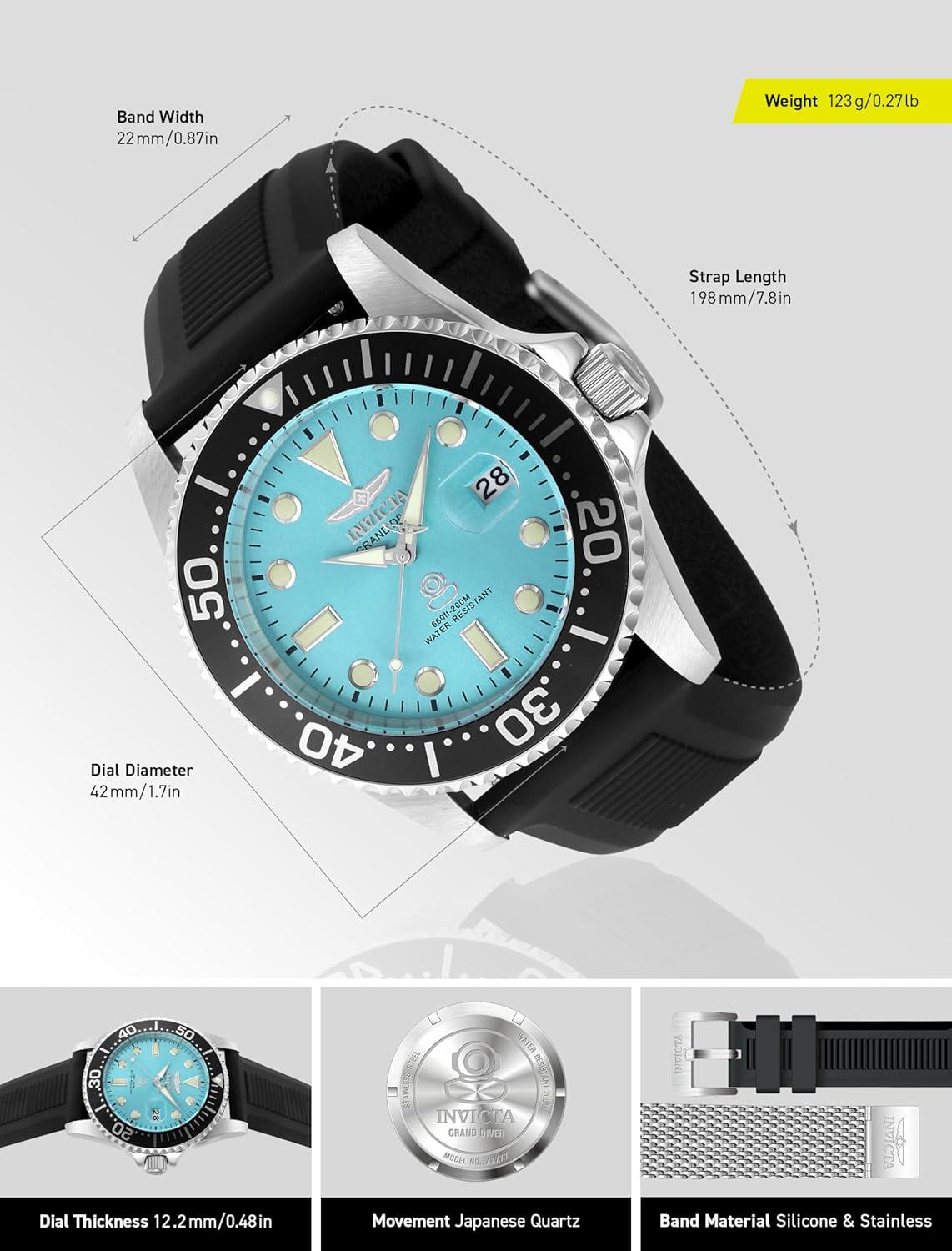 image:imageInvicta Pro Diver Men 42mm PC32 QuartzSteel