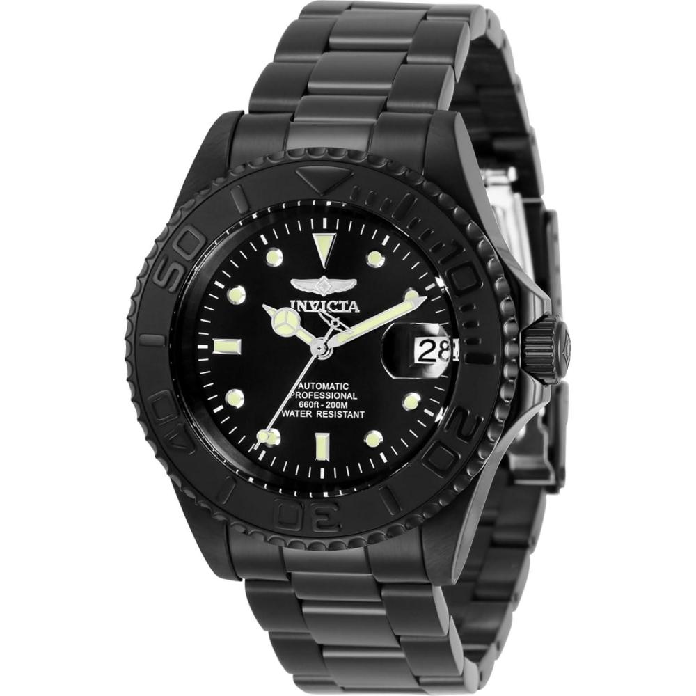 image:imageInvicta Mens 33052 Pro Diver Automatic 3 Hand Black Dial Watch