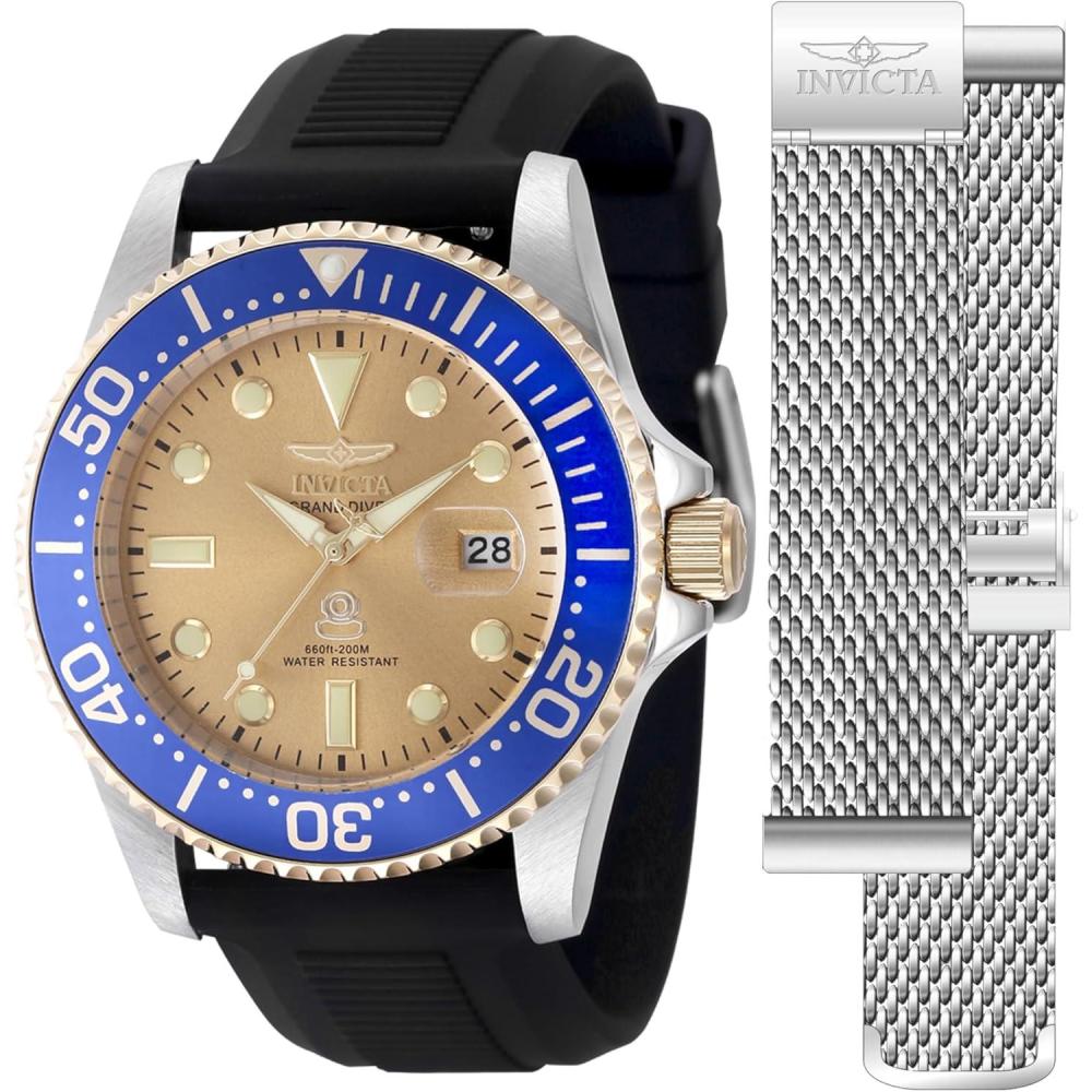 image:imageInvicta Pro Diver Men 42mm PC32 QuartzGold Steel