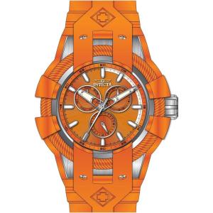 Invicta Bolt Men 50mm Stainless Steel + Silicone Orange + Steel Orange dial VH68 Quartz