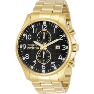 Invicta Men’s 0382 II Collection 18k Gold-Plated Stainless Steel Watch