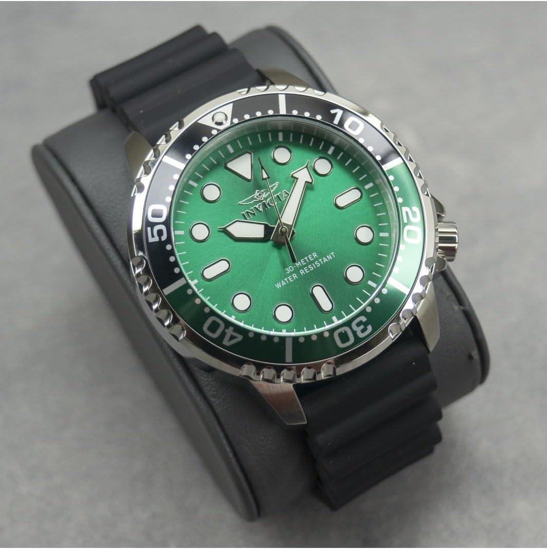 image:imageInvicta Pro Diver Men 48mm Stainless Steel Steel Green dial PC21J Quartz