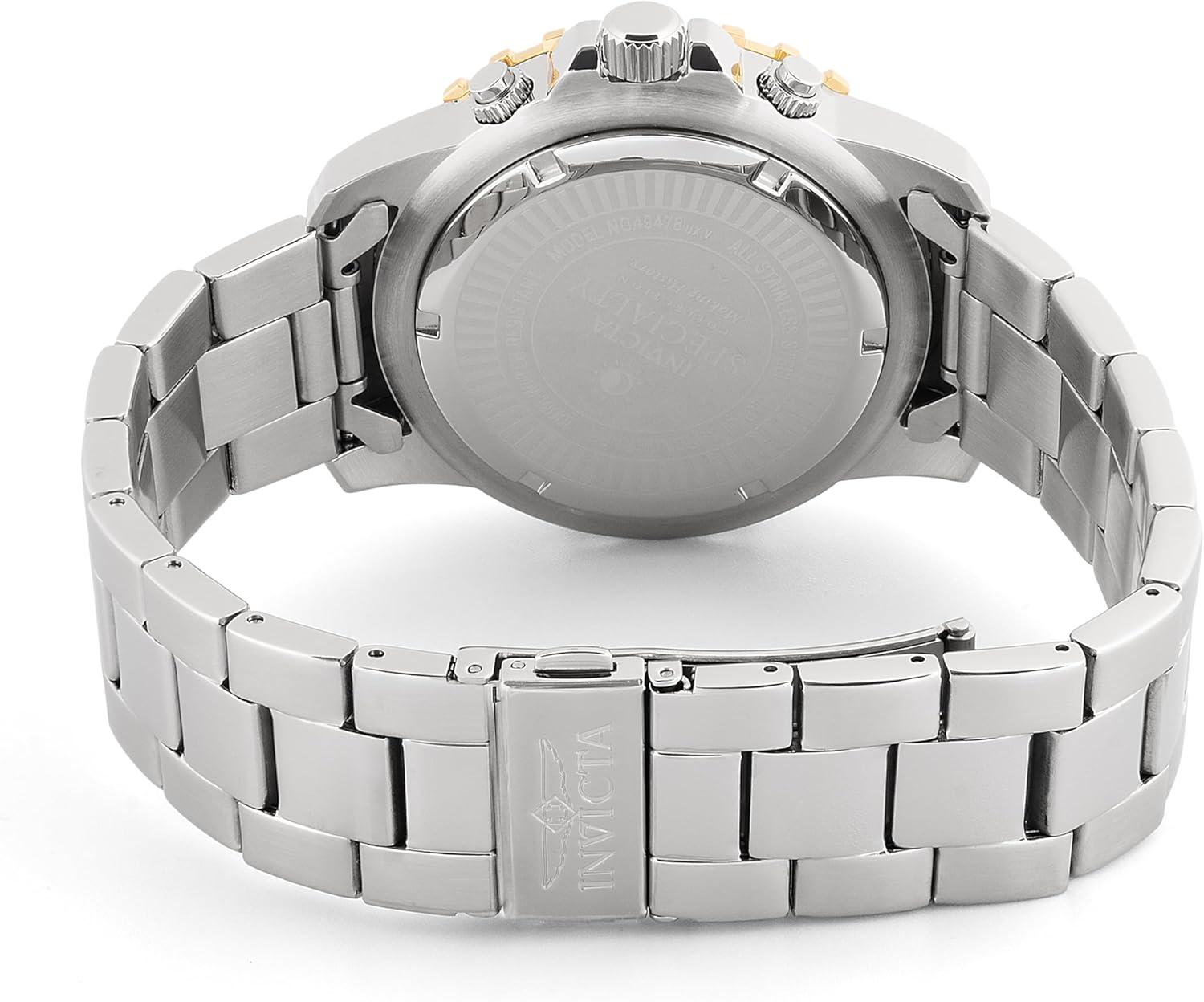 image:imageInvicta Specialty Mens Watch 45mm Steel Band Gold amp Black Dial 49478