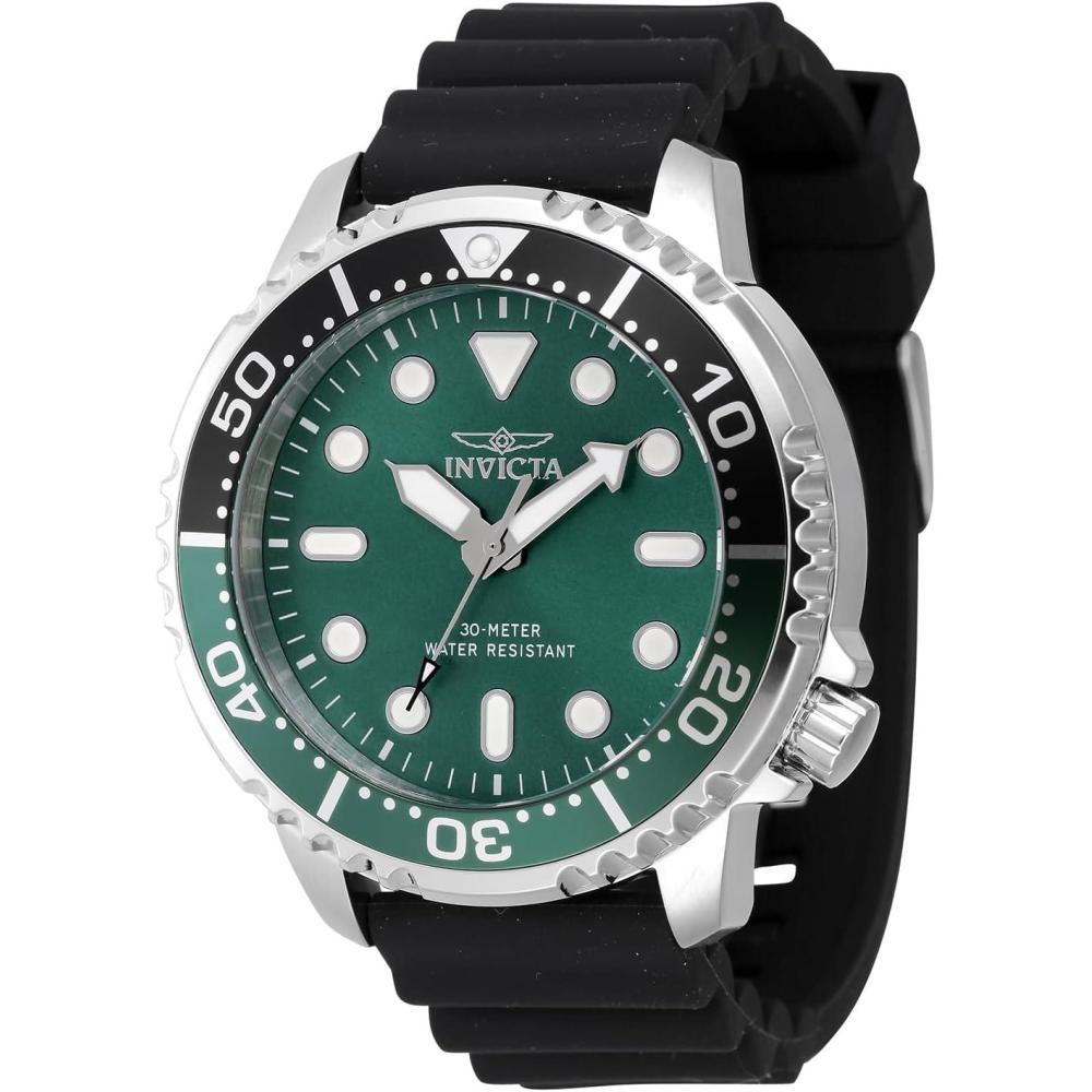 image:imageInvicta Pro Diver Men 48mm Stainless Steel Steel Green dial PC21J Quartz