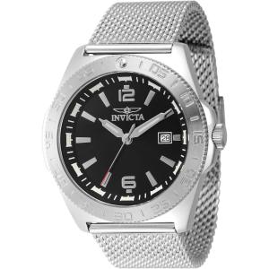 Invicta Coalition Forces Men 45mm Stainless Steel Black + Steel White dial VJ42 Quartz