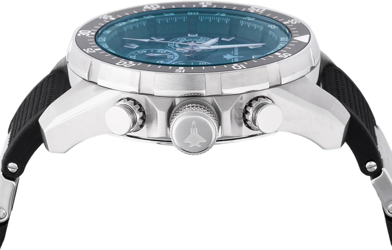 image:imageInvicta Chase Durer Conquest Elite Men 4600mm Stainless Steel Aluminum Black Steel Green dial VD53 Quartz