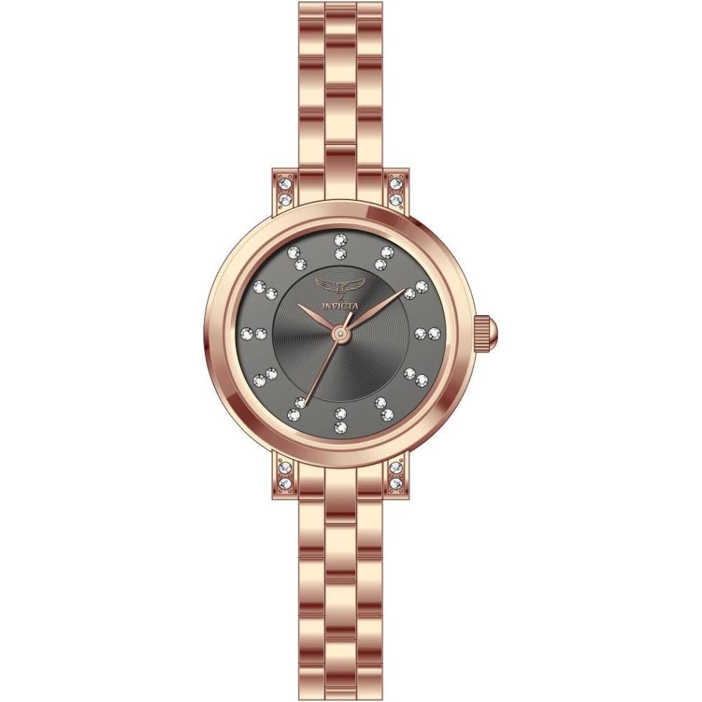 image:imageInvicta Angel Lady 25mm Metal Rose Gold Charcoal dial PC21S Quartz