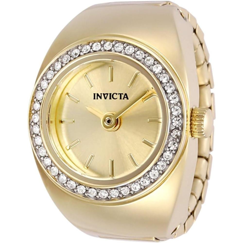 image:imageInvicta Mini Lady Ring 165mm Stainless Steel Gold Gold dial VC00 Quartz