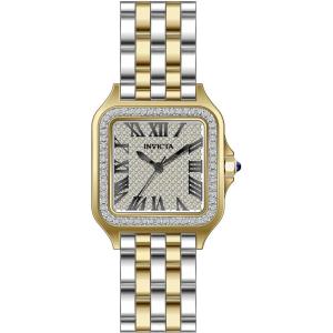 Invicta Angel Lady 28mm Stainless Steel Gold Silver dial PC21 Quartz