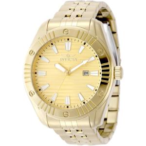 Invicta Angel Lady 47.5mm Stainless Steel Gold Gold dial PC32 Quartz
