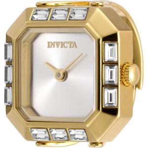 Invicta Mini Lady Ring 21.5mm Stainless Steel Gold Silver dial PC20S Quartz