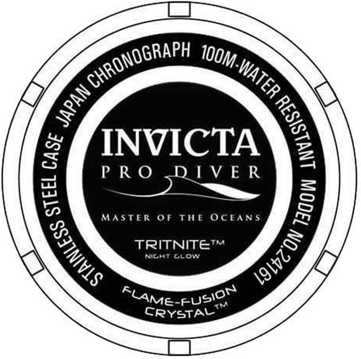 image:imageInvicta Pro Diver Men 50mm Stainless Steel Black Red dial VD57 Quartz