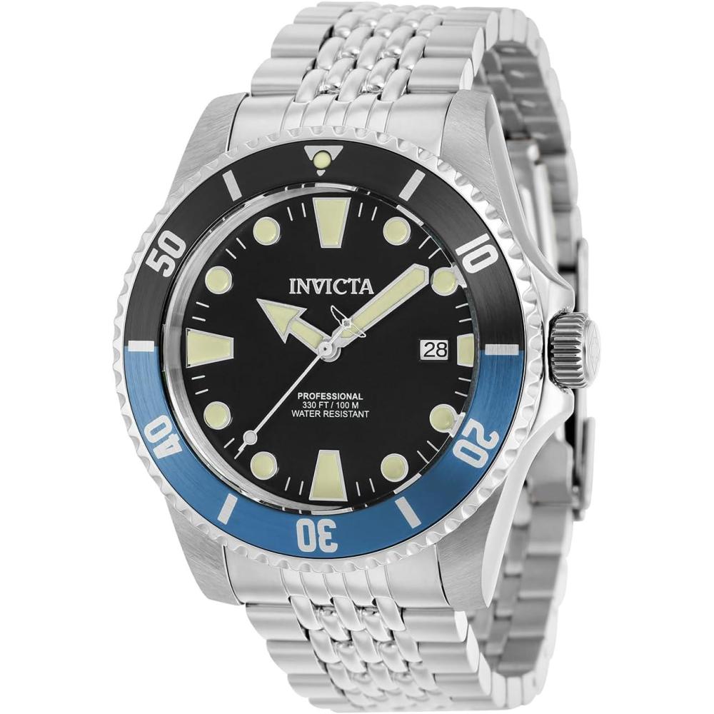 image:imageInvicta Pro Diver Men 44mm Stainless Steel Steel Black dial NH35A Automatic