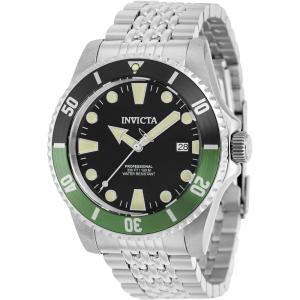 Invicta Pro Diver Edelstahl Herren Automatikuhr – 44mm(Silver-tone)