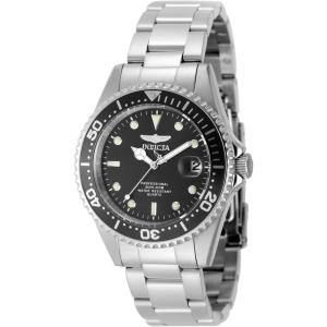 Invicta Pro Diver Men 37.5mm Stainless Steel Steel Black dial PC32 Quartz