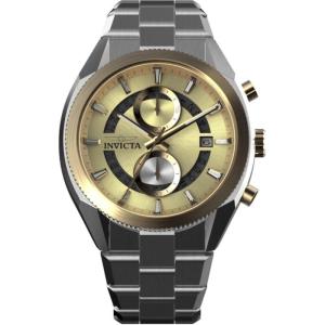 Invicta Speedway Men 45.00mm Stainless Steel Gold + Steel Gold dial VD51B Quartz
