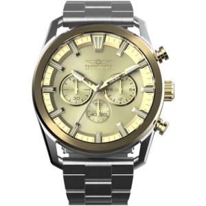 Invicta Speedway Men 45.00mm Stainless Steel Gold + Steel Gold dial VD54 Quartz