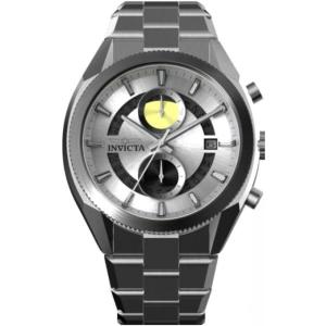 Invicta Speedway Men 45.00mm Stainless Steel Gunmetal + Steel Silver dial VD51B Quartz
