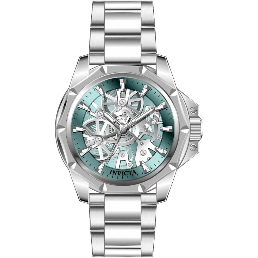 image:imageInvicta Objet D Art Men 44mm Stainless Steel Steel Tiffany Blue dial PC21 Quartz