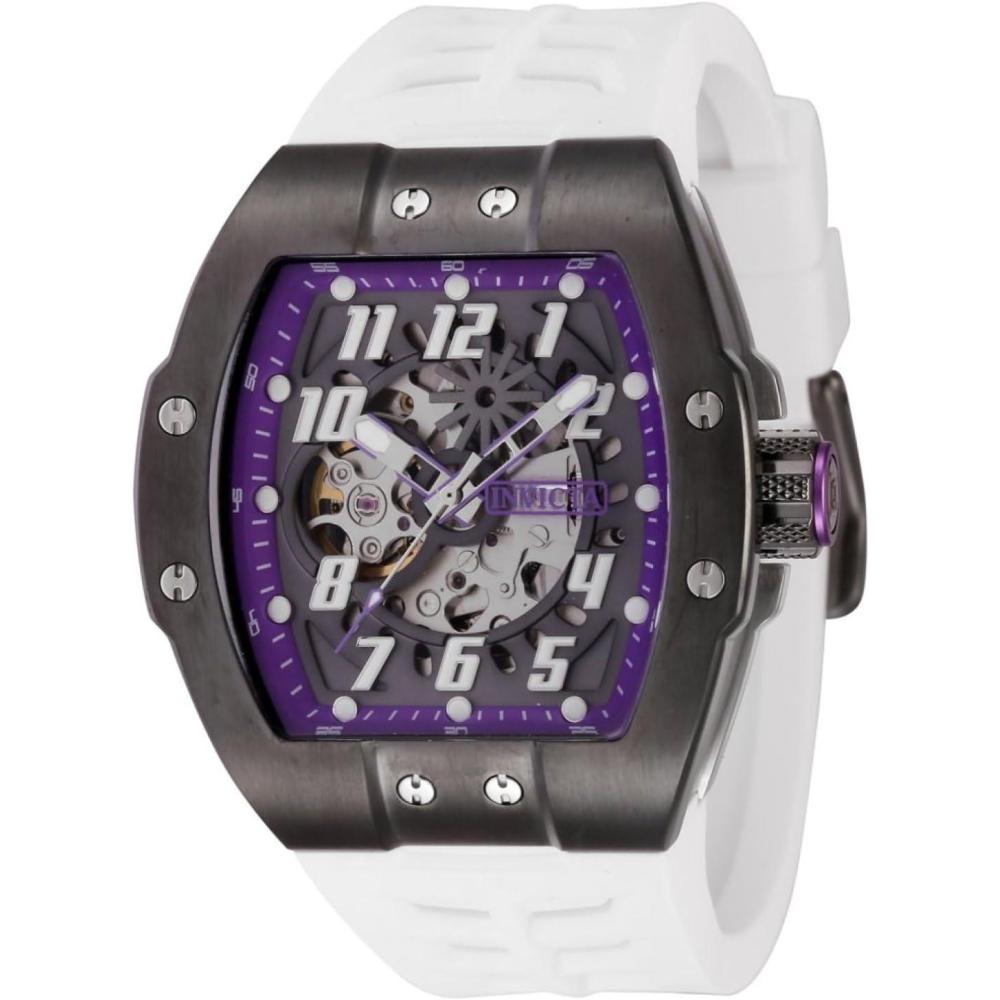 image:imageInvicta S1 Rally Men 44mm Stainless Steel Gunmetal Steel GreyPurple dial NH70 Automatic