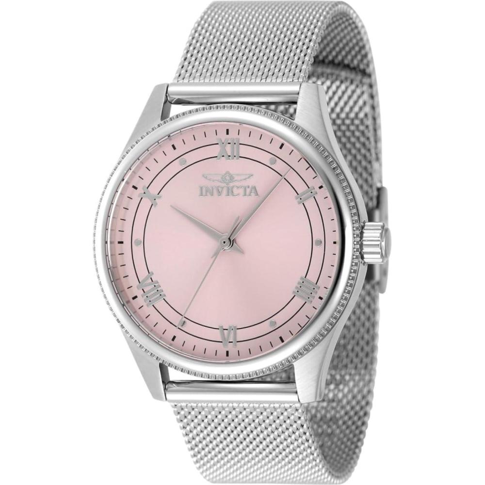 image:imageInvicta Womens 48489 Celestial Quartz 3 Hand Pink Dial Watch