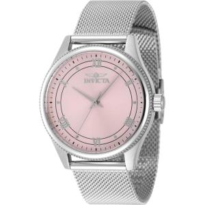 Invicta Women’s 48489 Celestial Quartz 3 Hand Pink Dial Watch