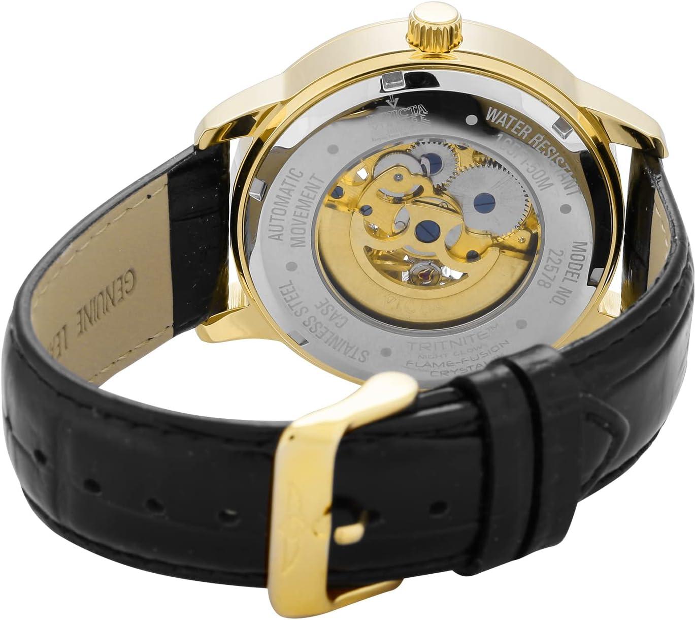 image:imageInvicta Mens 22578 Vintage Analog Display Automatic Self Wind Black Watch
