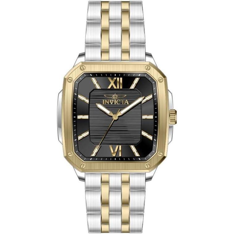 image:imageInvicta Cuadro Men 39mm Stainless Steel Gold Steel Black dial PC21 Quartz