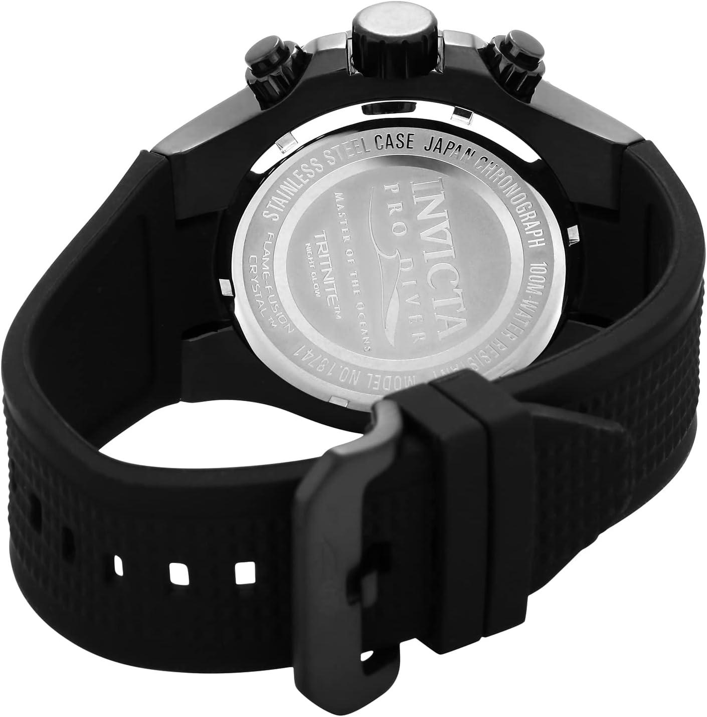 image:imageInvicta Mens 18741 Pro Diver Analog Display Swiss Quartz Black Watch