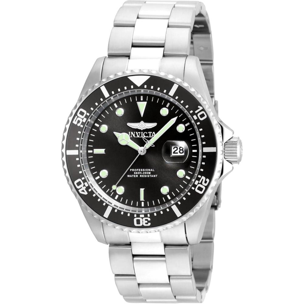 image:imageInvicta Mens 22019 Pro Diver Analog Display Quartz Silver Watch22047SYB