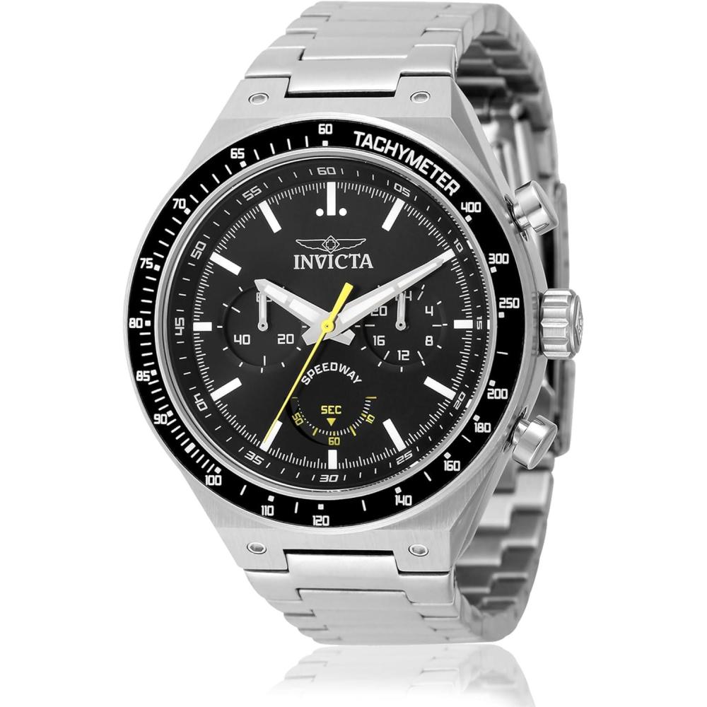 image:imageInvicta Speedway Gearshift Mens Watch 44mm Steel amp Black 49376